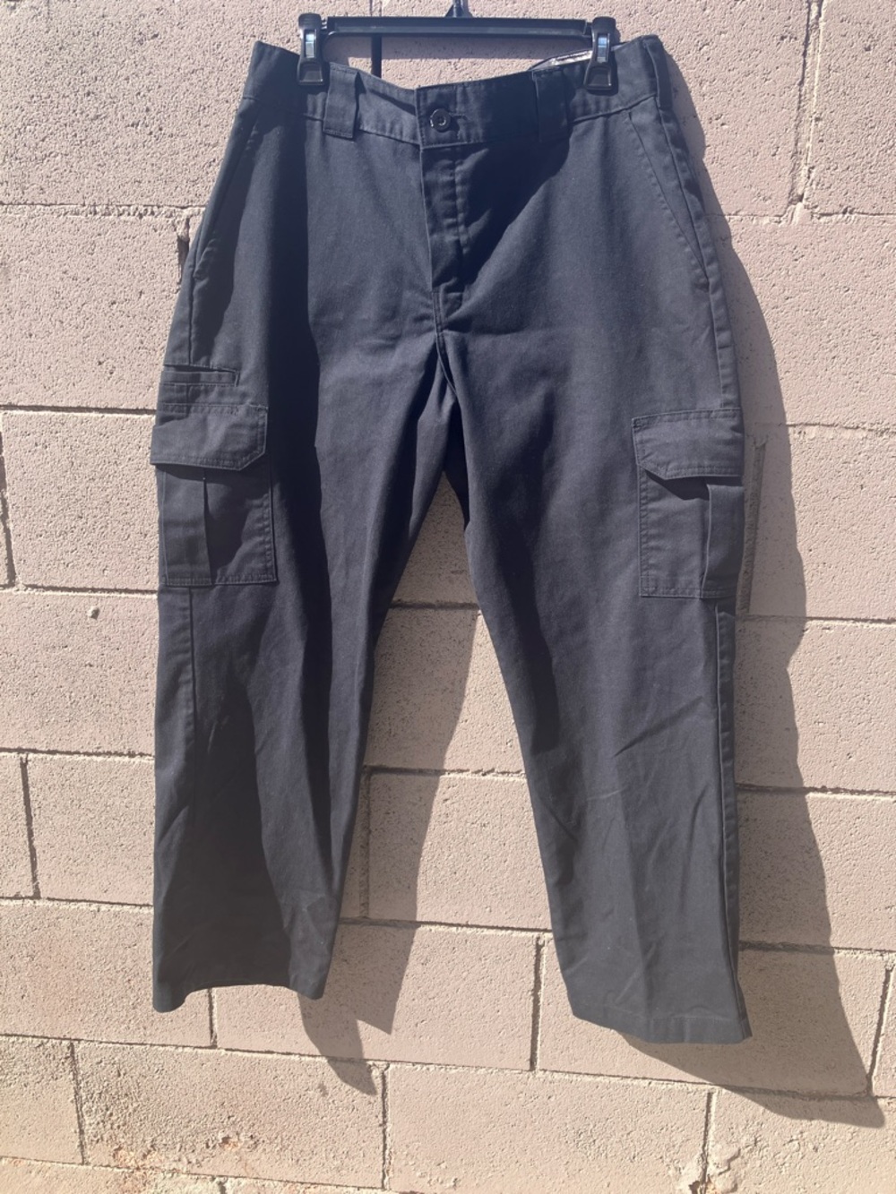 Dickies Black Cargo Pants with Side Utility Pockets